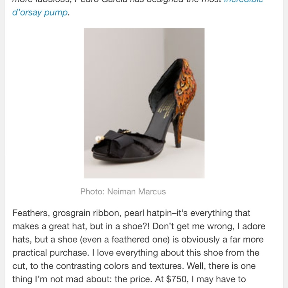 NEW Pedro Garcia D'orsay Pump